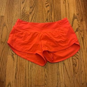 lululemon speed up shorts size 4